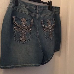 Denim shorts